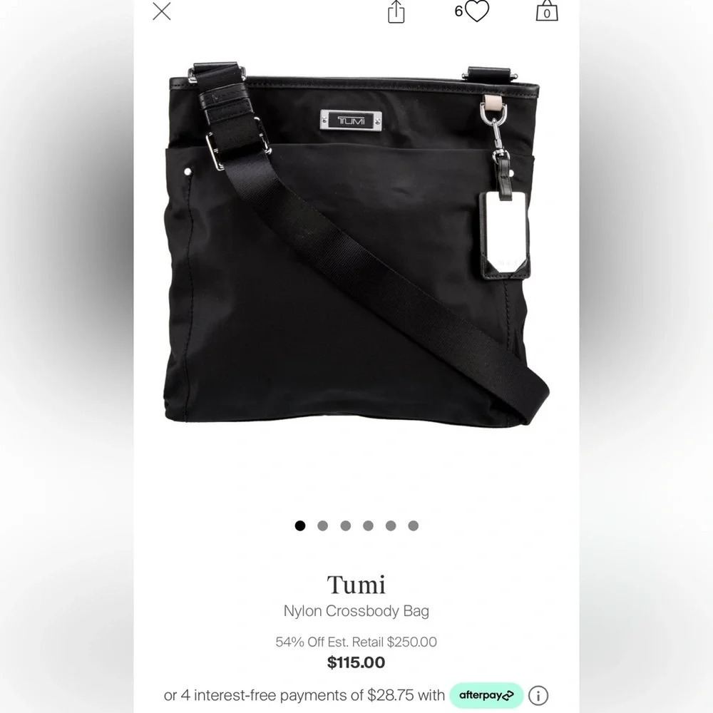 Tumi nylon crossbody bag in black I think it’s the voyager - Picture 13 of 16